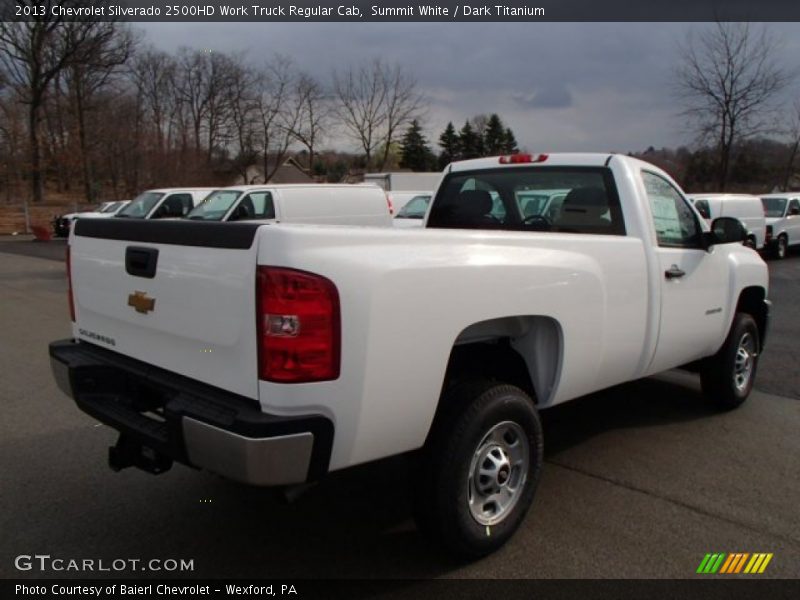 Summit White / Dark Titanium 2013 Chevrolet Silverado 2500HD Work Truck Regular Cab