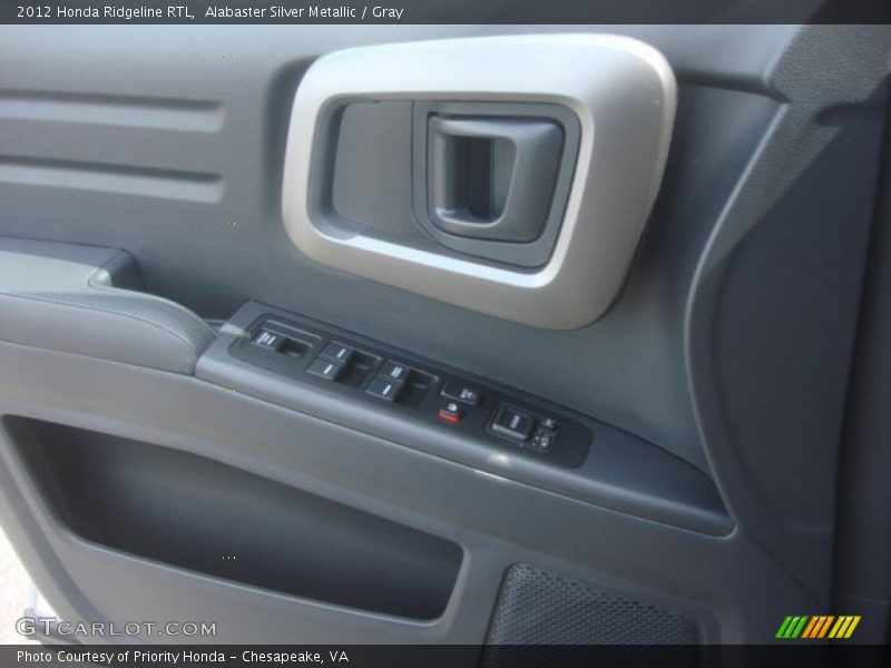 Alabaster Silver Metallic / Gray 2012 Honda Ridgeline RTL