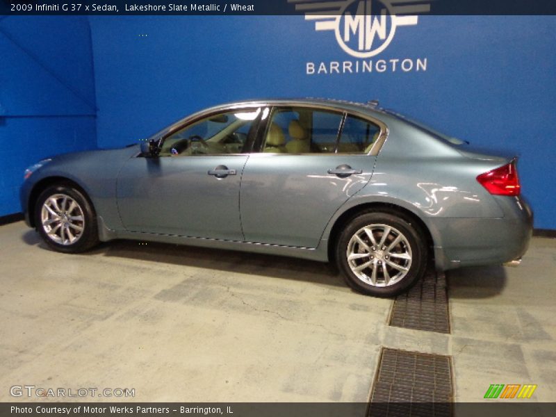 Lakeshore Slate Metallic / Wheat 2009 Infiniti G 37 x Sedan