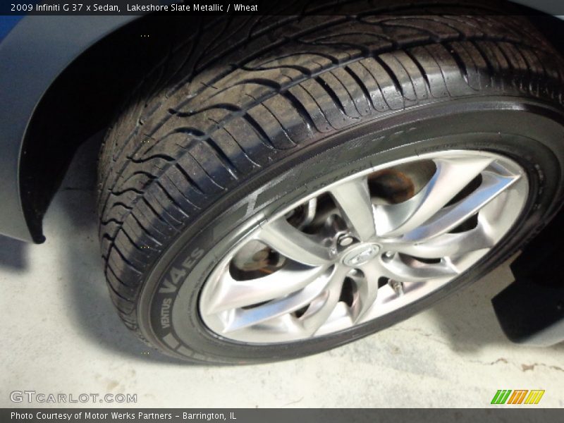 Lakeshore Slate Metallic / Wheat 2009 Infiniti G 37 x Sedan