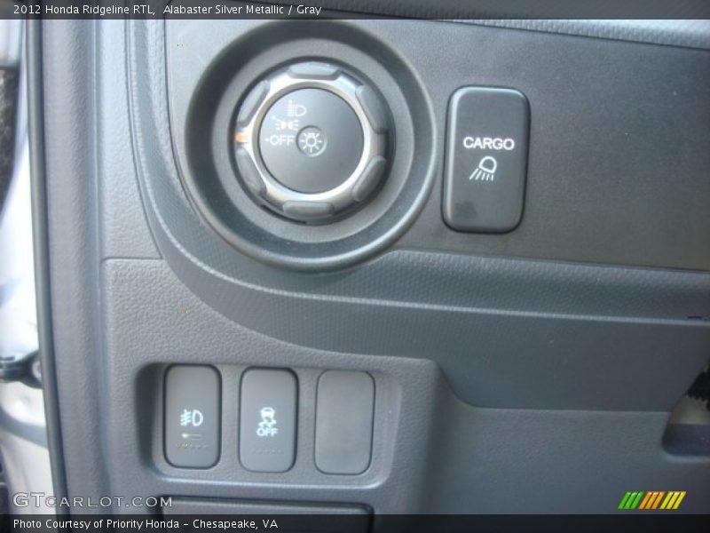 Alabaster Silver Metallic / Gray 2012 Honda Ridgeline RTL