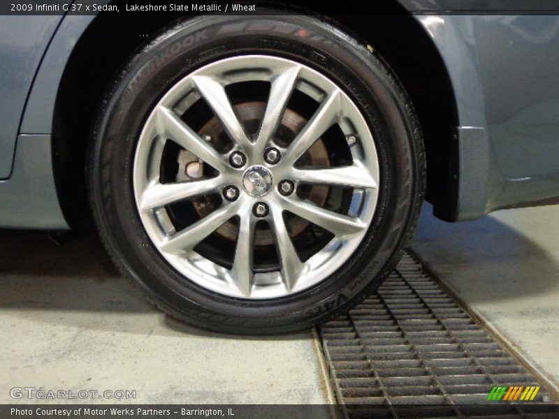 Lakeshore Slate Metallic / Wheat 2009 Infiniti G 37 x Sedan
