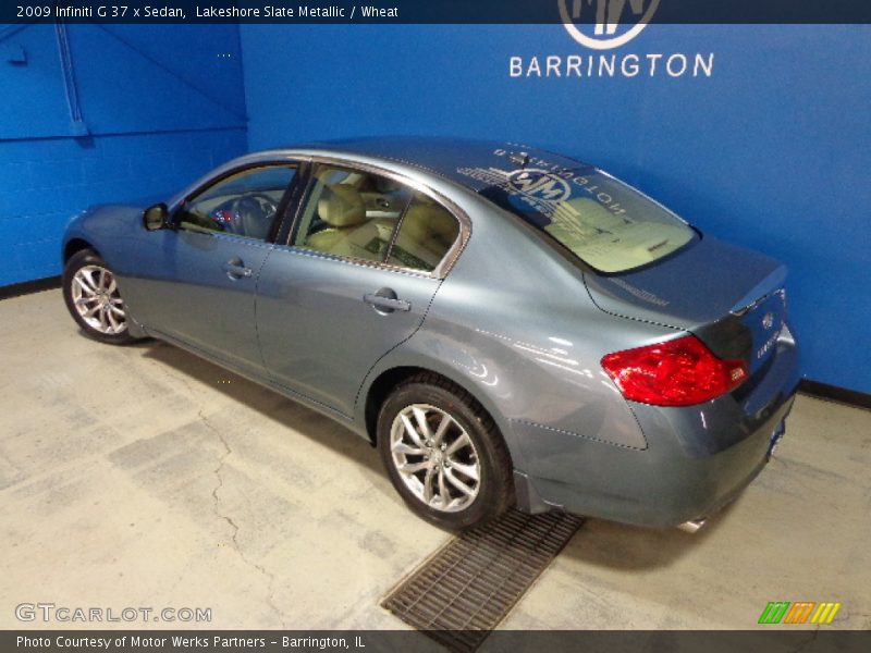 Lakeshore Slate Metallic / Wheat 2009 Infiniti G 37 x Sedan