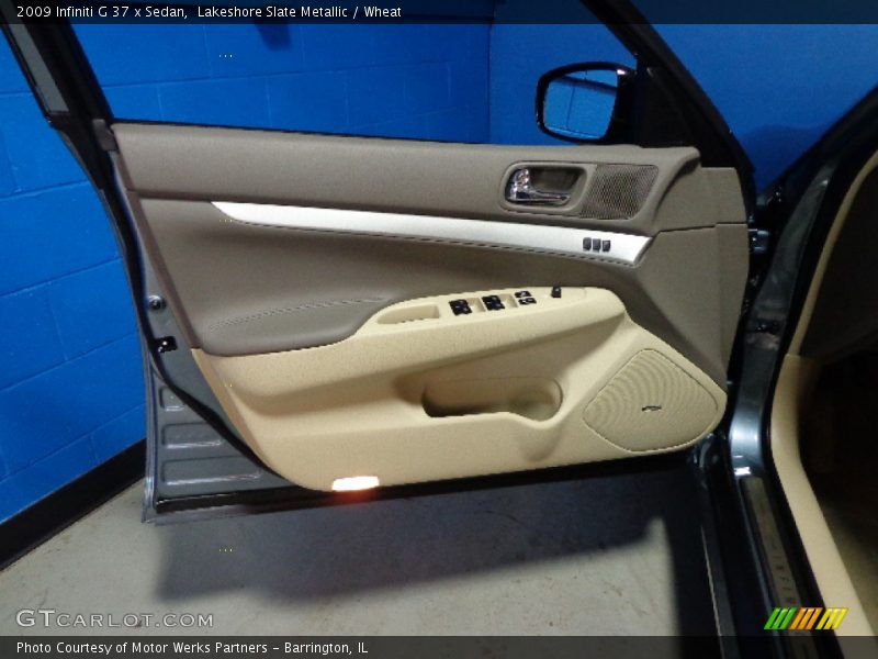 Lakeshore Slate Metallic / Wheat 2009 Infiniti G 37 x Sedan