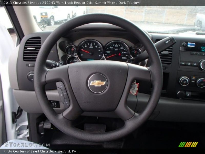 Summit White / Dark Titanium 2013 Chevrolet Silverado 2500HD Work Truck Regular Cab