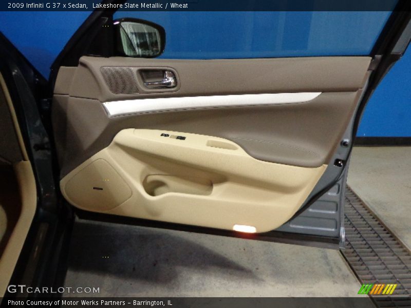 Lakeshore Slate Metallic / Wheat 2009 Infiniti G 37 x Sedan