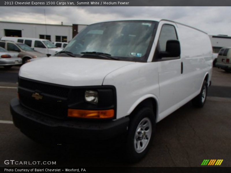 Summit White / Medium Pewter 2013 Chevrolet Express 1500 Cargo Van