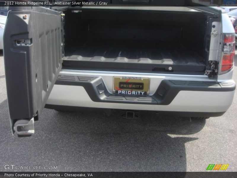 Alabaster Silver Metallic / Gray 2012 Honda Ridgeline RTL