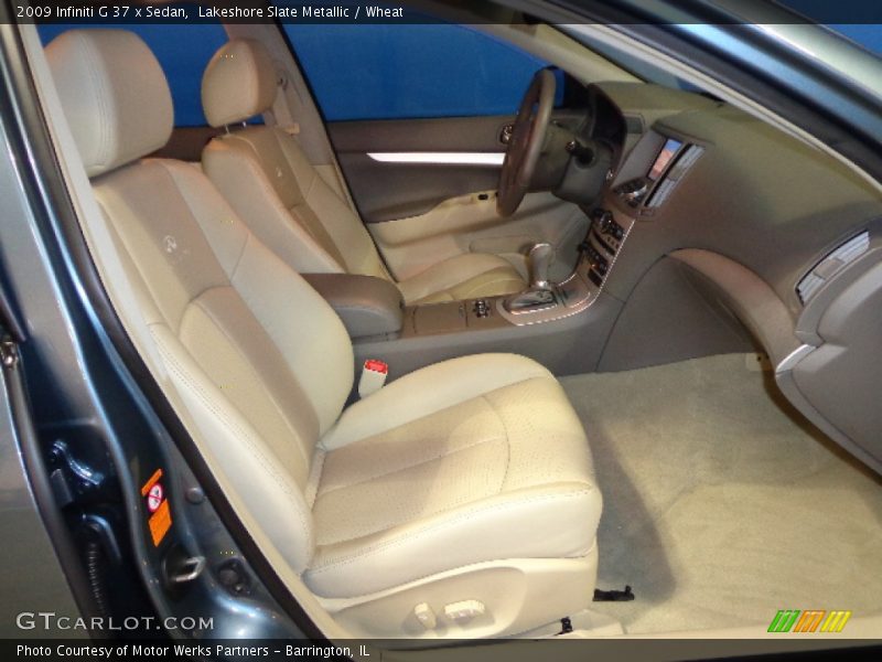 Lakeshore Slate Metallic / Wheat 2009 Infiniti G 37 x Sedan