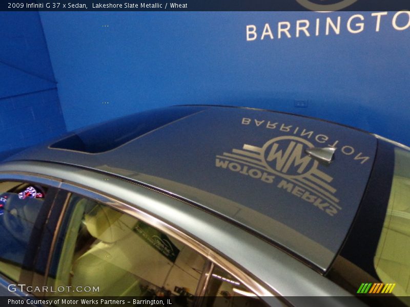 Lakeshore Slate Metallic / Wheat 2009 Infiniti G 37 x Sedan