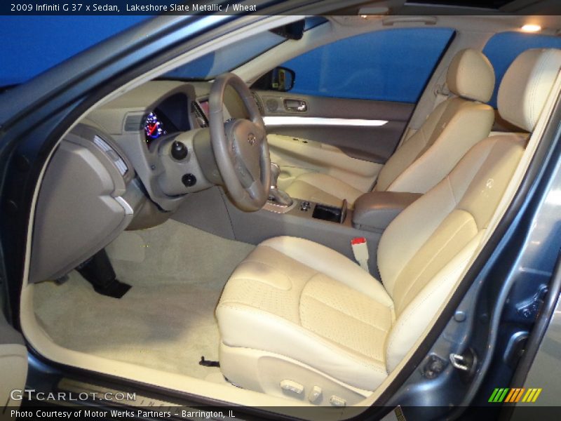 Lakeshore Slate Metallic / Wheat 2009 Infiniti G 37 x Sedan