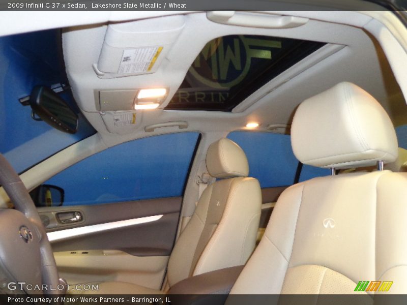 Lakeshore Slate Metallic / Wheat 2009 Infiniti G 37 x Sedan