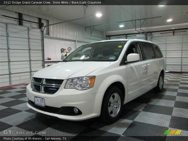 Stone White / Black/Light Graystone 2012 Dodge Grand Caravan Crew