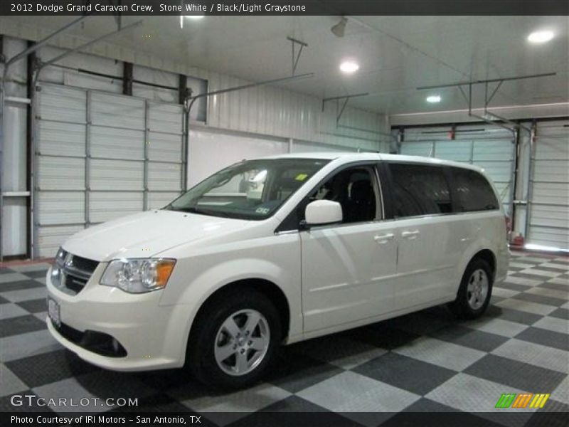 Stone White / Black/Light Graystone 2012 Dodge Grand Caravan Crew