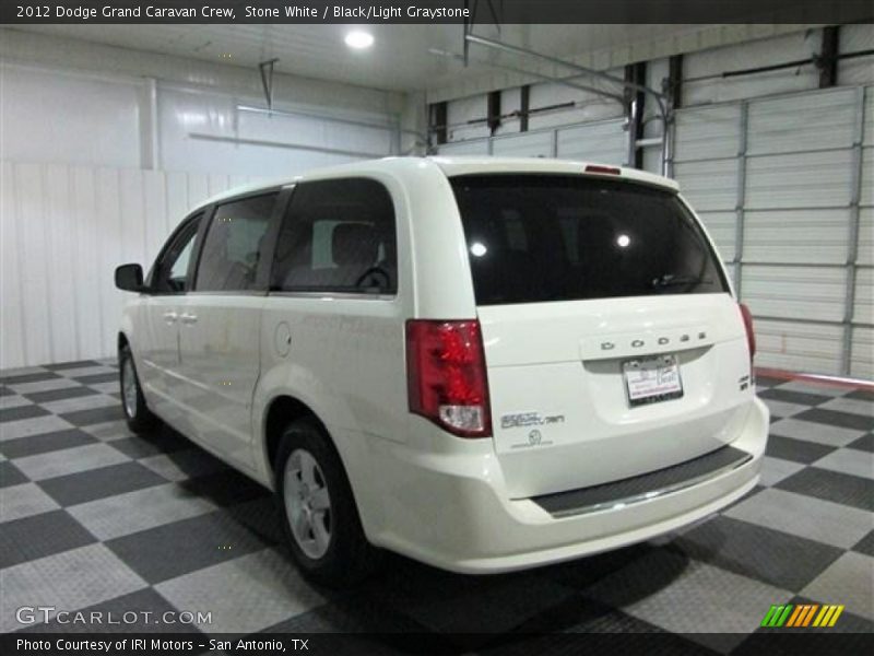 Stone White / Black/Light Graystone 2012 Dodge Grand Caravan Crew