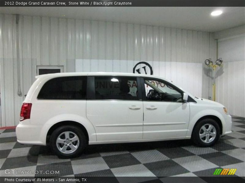 Stone White / Black/Light Graystone 2012 Dodge Grand Caravan Crew