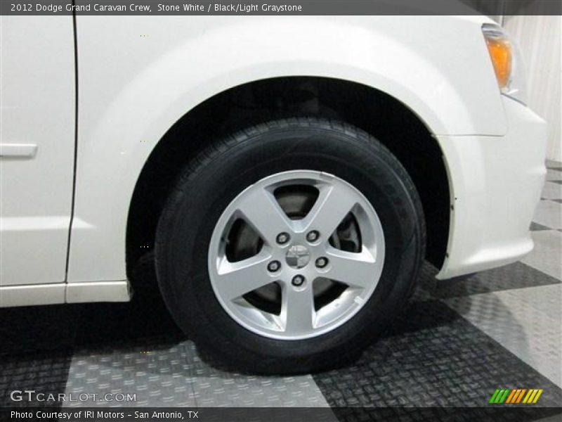Stone White / Black/Light Graystone 2012 Dodge Grand Caravan Crew
