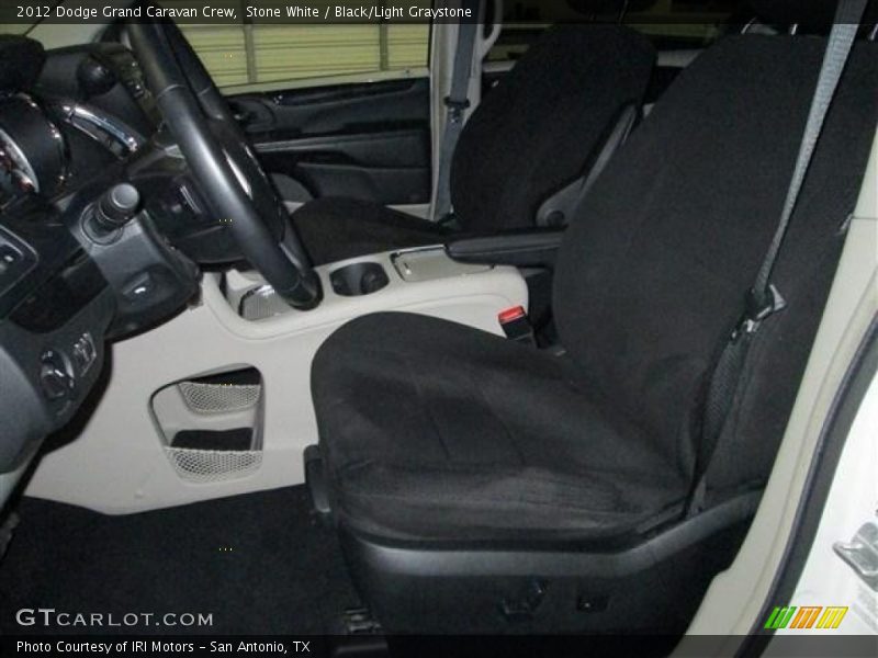 Stone White / Black/Light Graystone 2012 Dodge Grand Caravan Crew