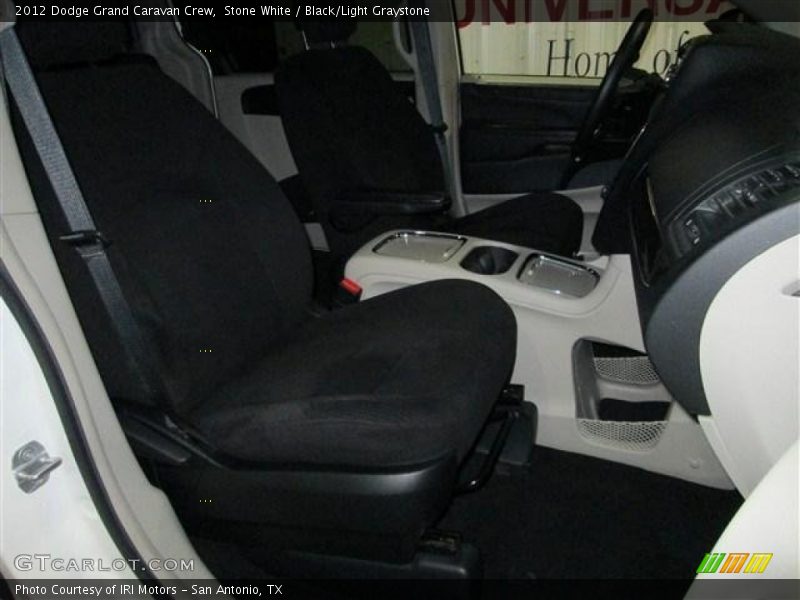 Stone White / Black/Light Graystone 2012 Dodge Grand Caravan Crew
