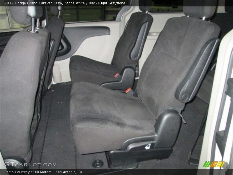 Stone White / Black/Light Graystone 2012 Dodge Grand Caravan Crew
