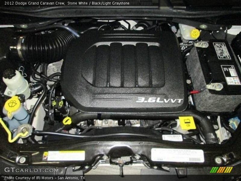 Stone White / Black/Light Graystone 2012 Dodge Grand Caravan Crew