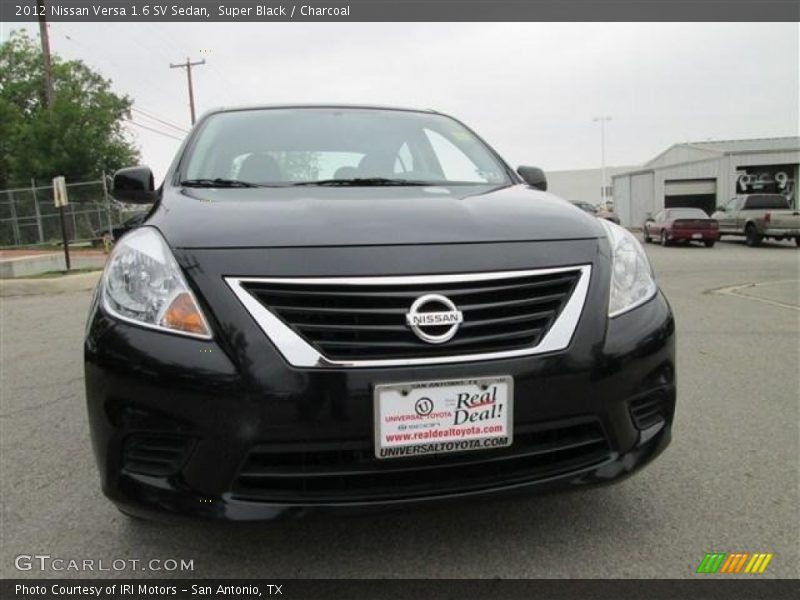 Super Black / Charcoal 2012 Nissan Versa 1.6 SV Sedan