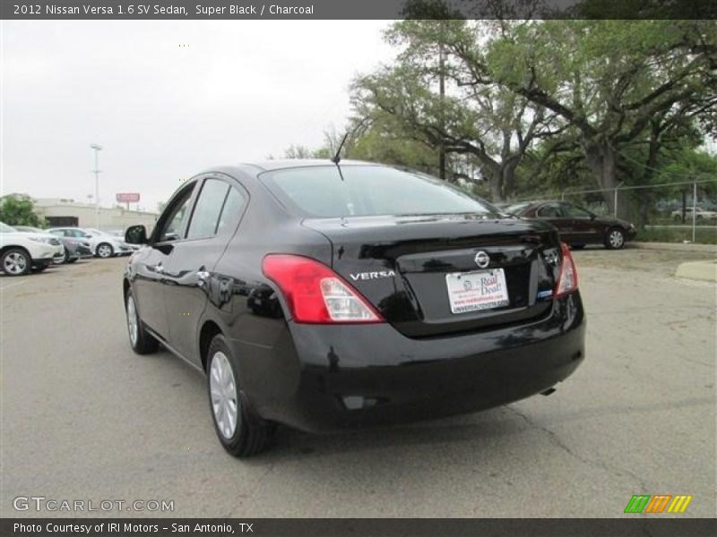Super Black / Charcoal 2012 Nissan Versa 1.6 SV Sedan