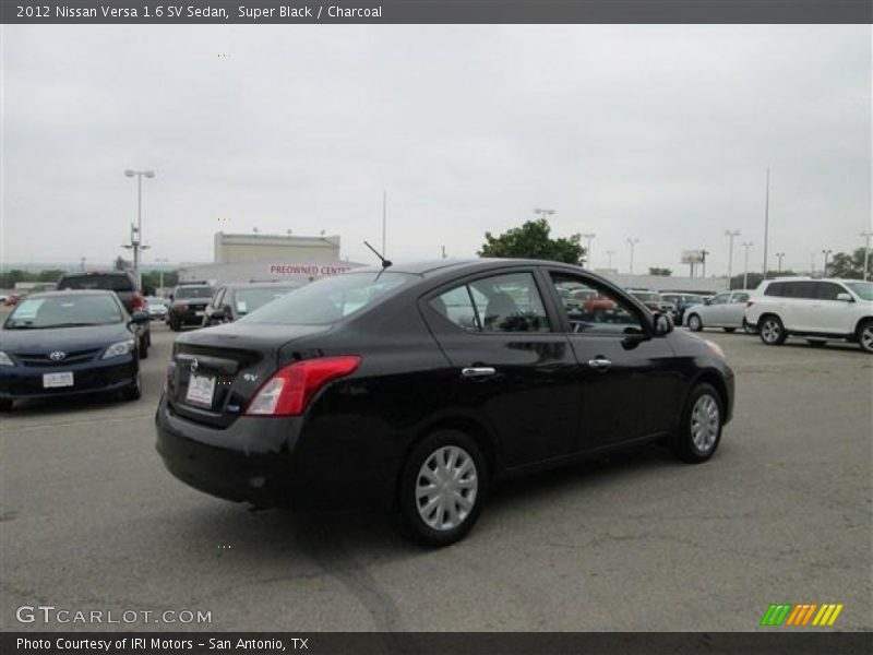 Super Black / Charcoal 2012 Nissan Versa 1.6 SV Sedan