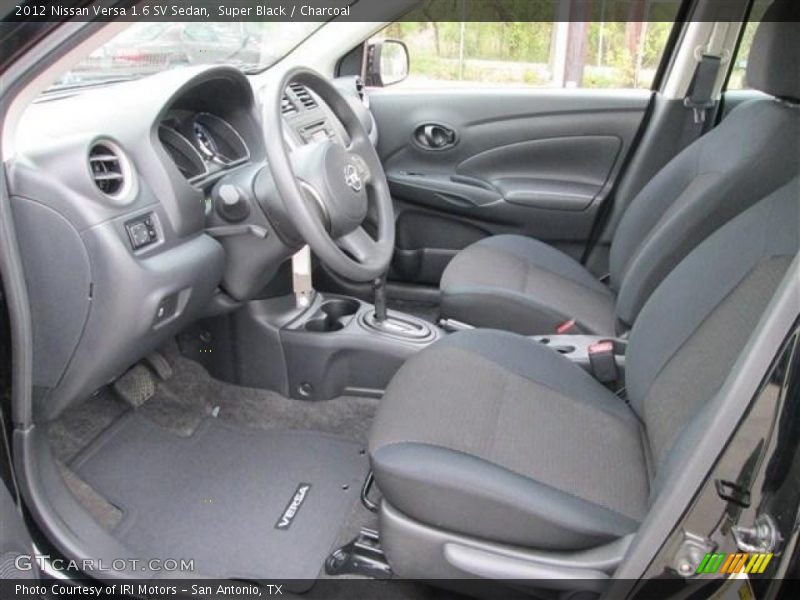 Super Black / Charcoal 2012 Nissan Versa 1.6 SV Sedan