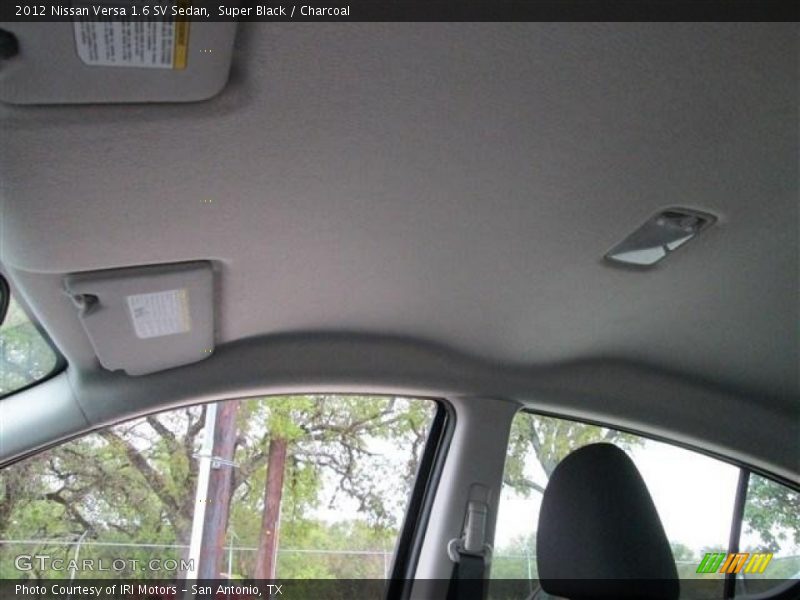 Super Black / Charcoal 2012 Nissan Versa 1.6 SV Sedan