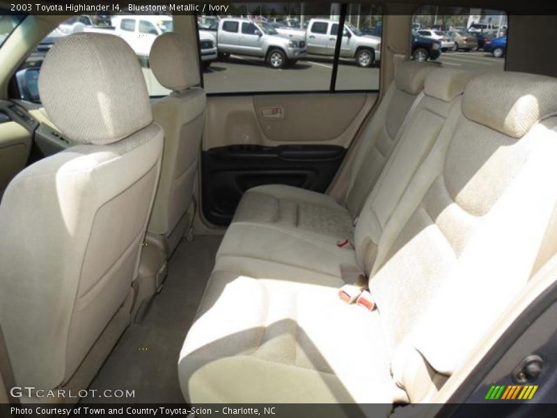Bluestone Metallic / Ivory 2003 Toyota Highlander I4