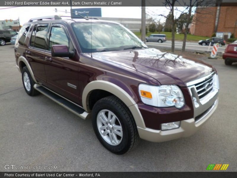 Dark Cherry Metallic / Camel 2007 Ford Explorer Eddie Bauer 4x4