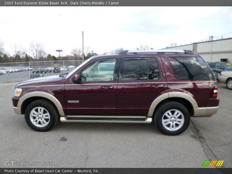 Dark Cherry Metallic / Camel 2007 Ford Explorer Eddie Bauer 4x4