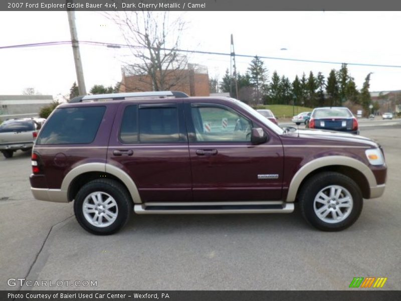 Dark Cherry Metallic / Camel 2007 Ford Explorer Eddie Bauer 4x4