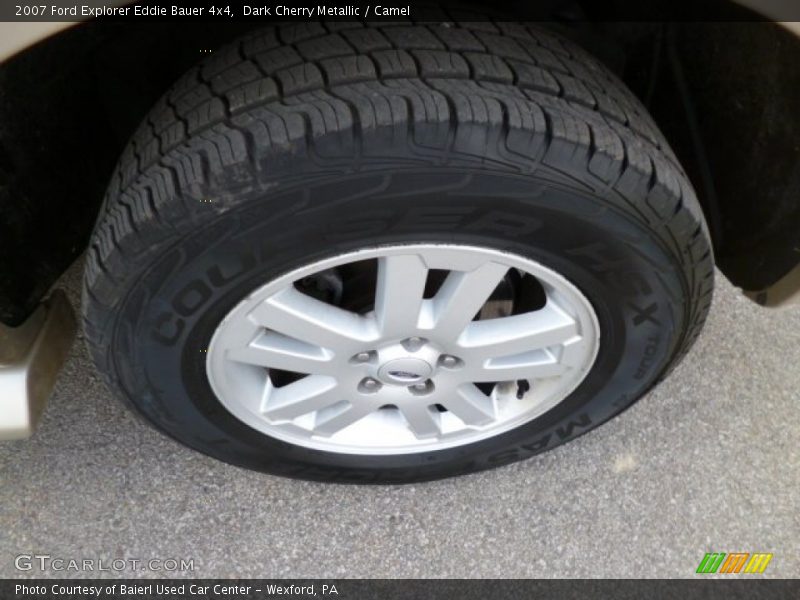 Dark Cherry Metallic / Camel 2007 Ford Explorer Eddie Bauer 4x4