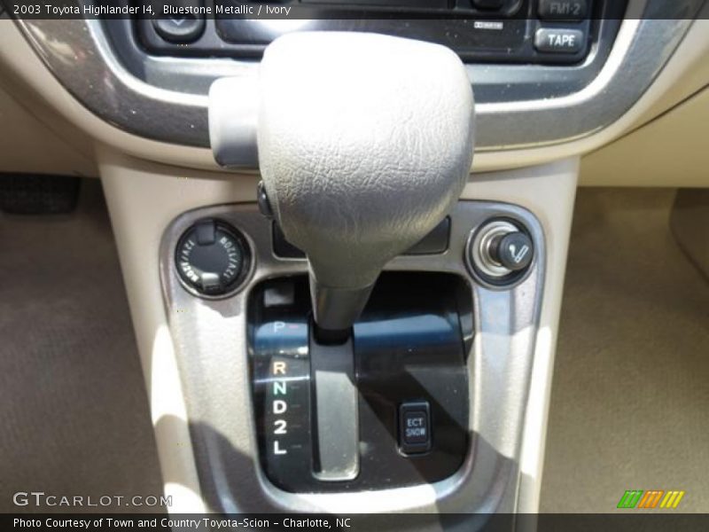 Bluestone Metallic / Ivory 2003 Toyota Highlander I4