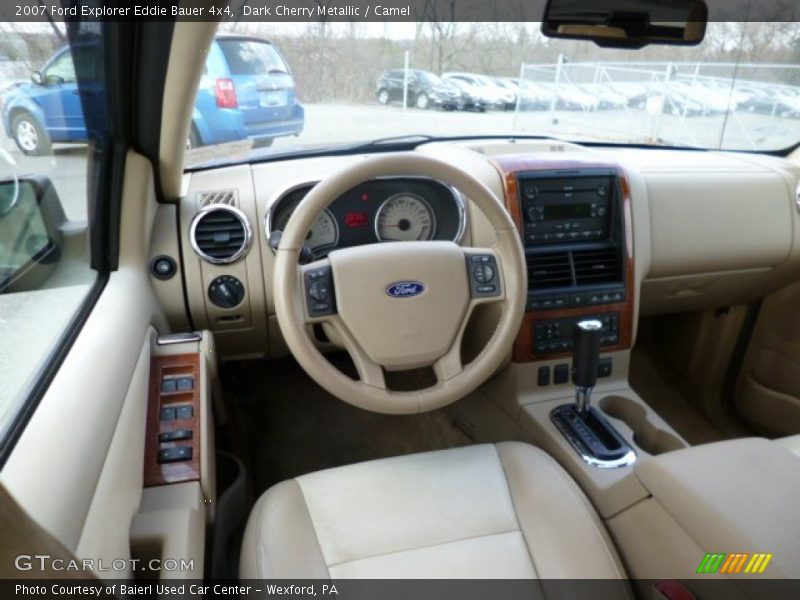 Dark Cherry Metallic / Camel 2007 Ford Explorer Eddie Bauer 4x4
