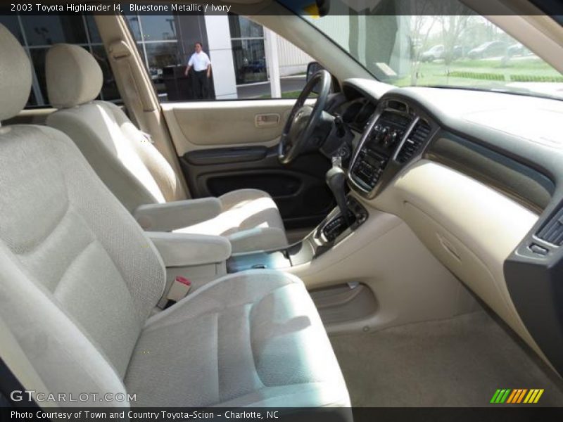 Bluestone Metallic / Ivory 2003 Toyota Highlander I4