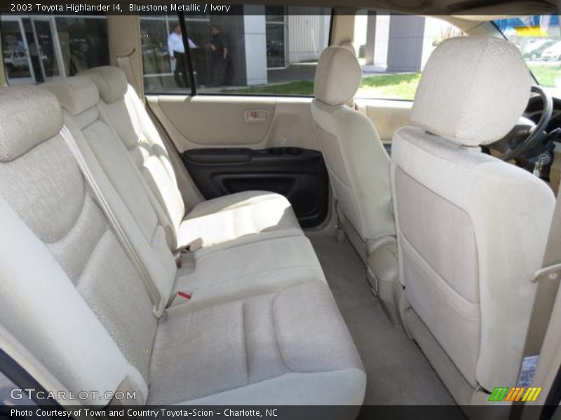Bluestone Metallic / Ivory 2003 Toyota Highlander I4