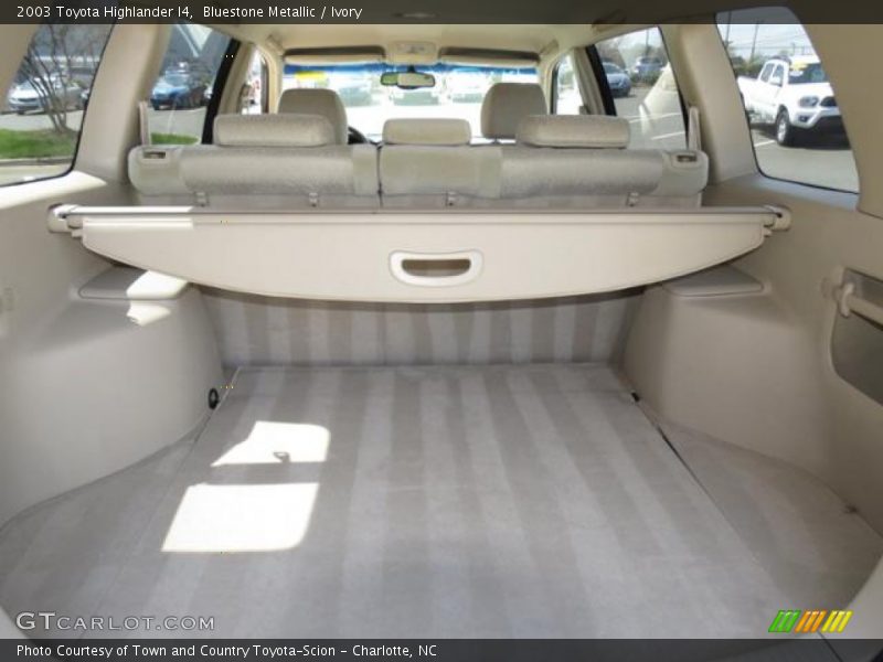 Bluestone Metallic / Ivory 2003 Toyota Highlander I4
