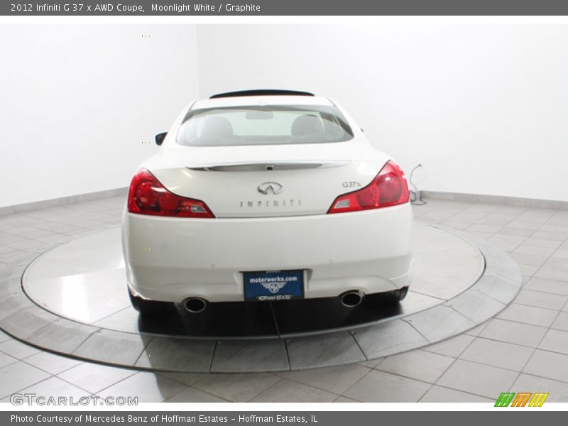 Moonlight White / Graphite 2012 Infiniti G 37 x AWD Coupe