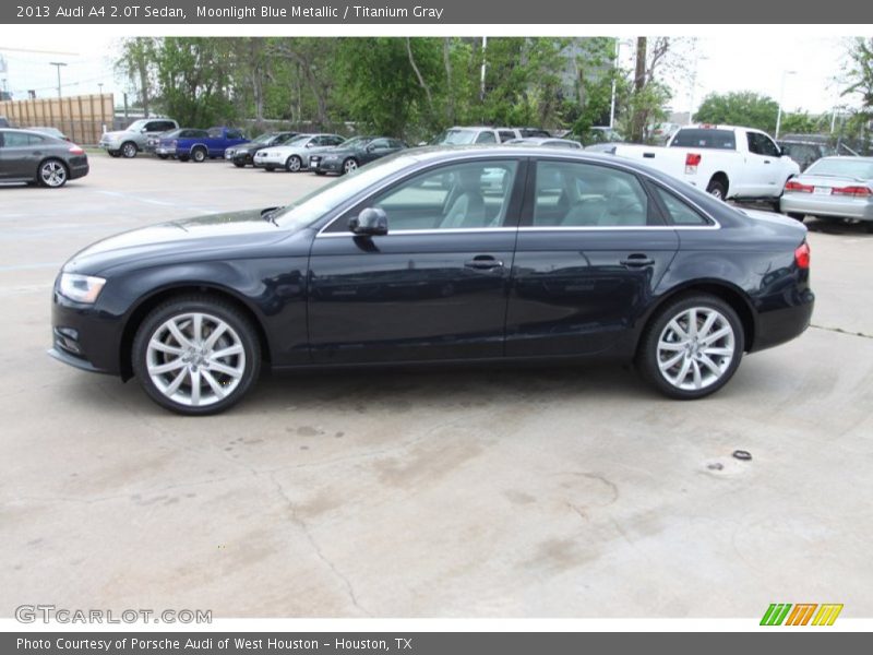 Moonlight Blue Metallic / Titanium Gray 2013 Audi A4 2.0T Sedan