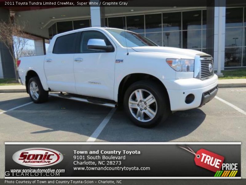 Super White / Graphite Gray 2011 Toyota Tundra Limited CrewMax