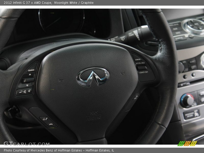 Moonlight White / Graphite 2012 Infiniti G 37 x AWD Coupe