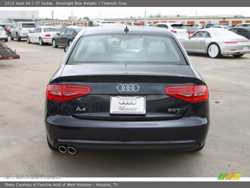Moonlight Blue Metallic / Titanium Gray 2013 Audi A4 2.0T Sedan