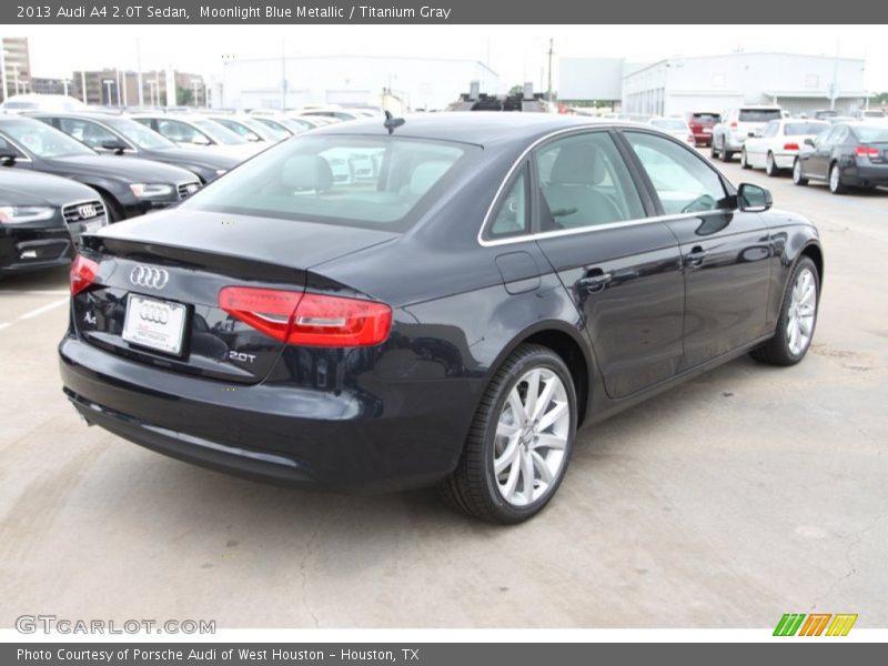 Moonlight Blue Metallic / Titanium Gray 2013 Audi A4 2.0T Sedan