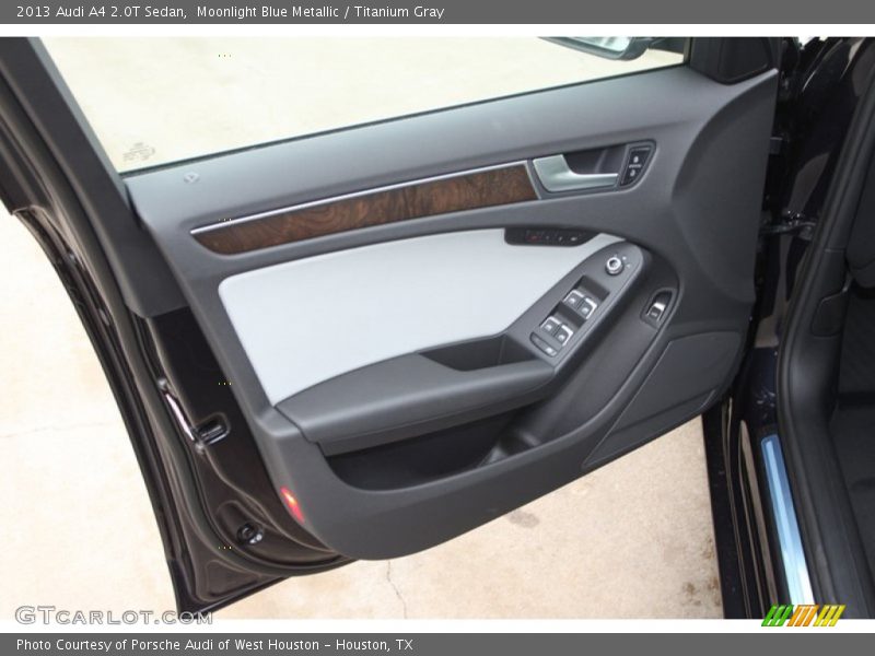 Moonlight Blue Metallic / Titanium Gray 2013 Audi A4 2.0T Sedan