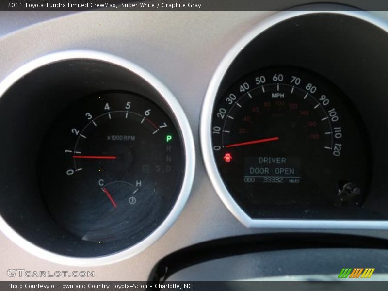 Super White / Graphite Gray 2011 Toyota Tundra Limited CrewMax