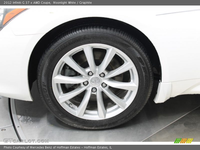 Moonlight White / Graphite 2012 Infiniti G 37 x AWD Coupe