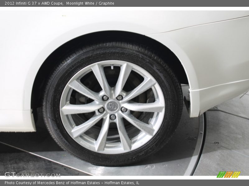 Moonlight White / Graphite 2012 Infiniti G 37 x AWD Coupe